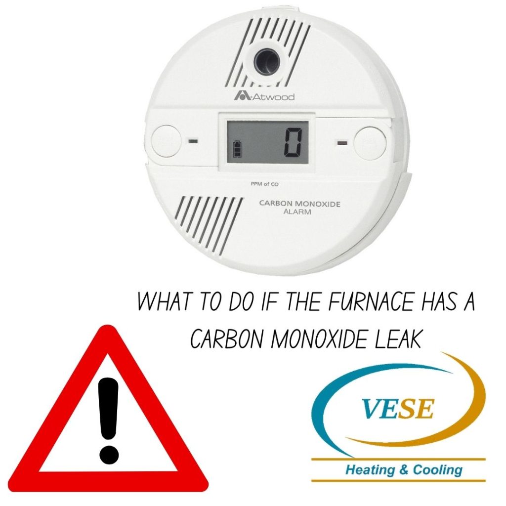 WHAT TO DO IF THE FURNACE HAS A CARBON MONOXIDE LEAK