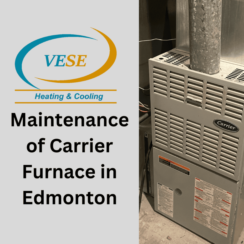 Maintenance and repair of Carrier Furnace in Edmonton