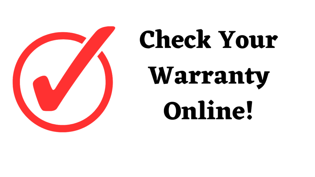 Check Warranty Online
