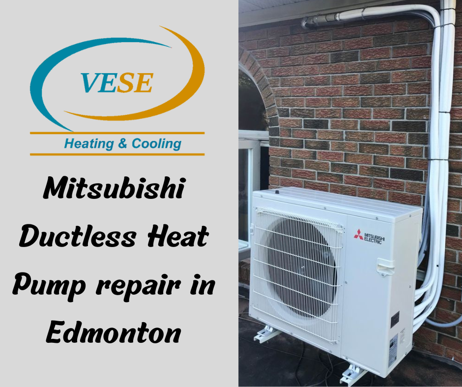 Mitsubishi Ductless Heat Pump repair in Edmonton