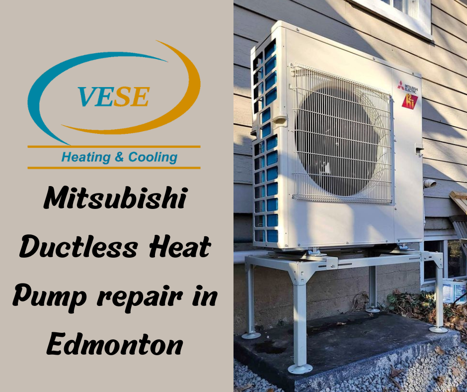 Mitsubishi Ductless Heat Pump repair in Edmonton