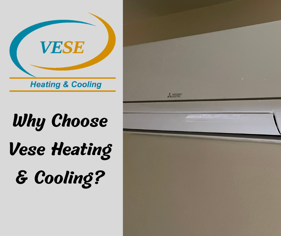 Why Choose Vese Heating & Cooling for mitshubishi ductles heat pump services in edmonton?