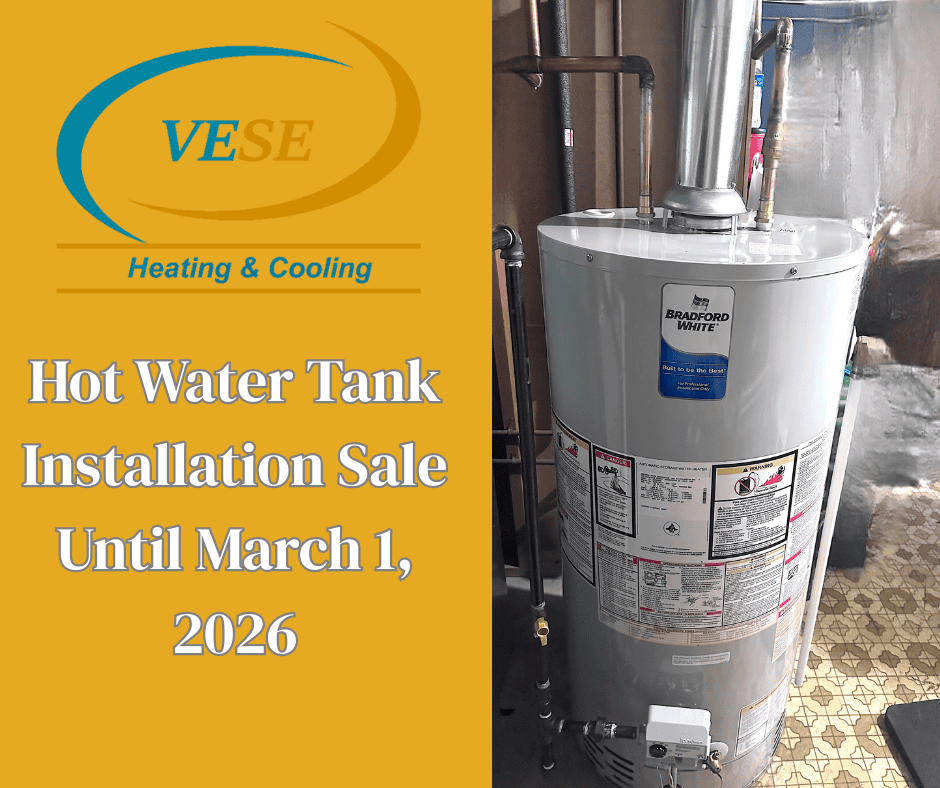 Hot Water Tank Installation Sale Until March 1, 2026