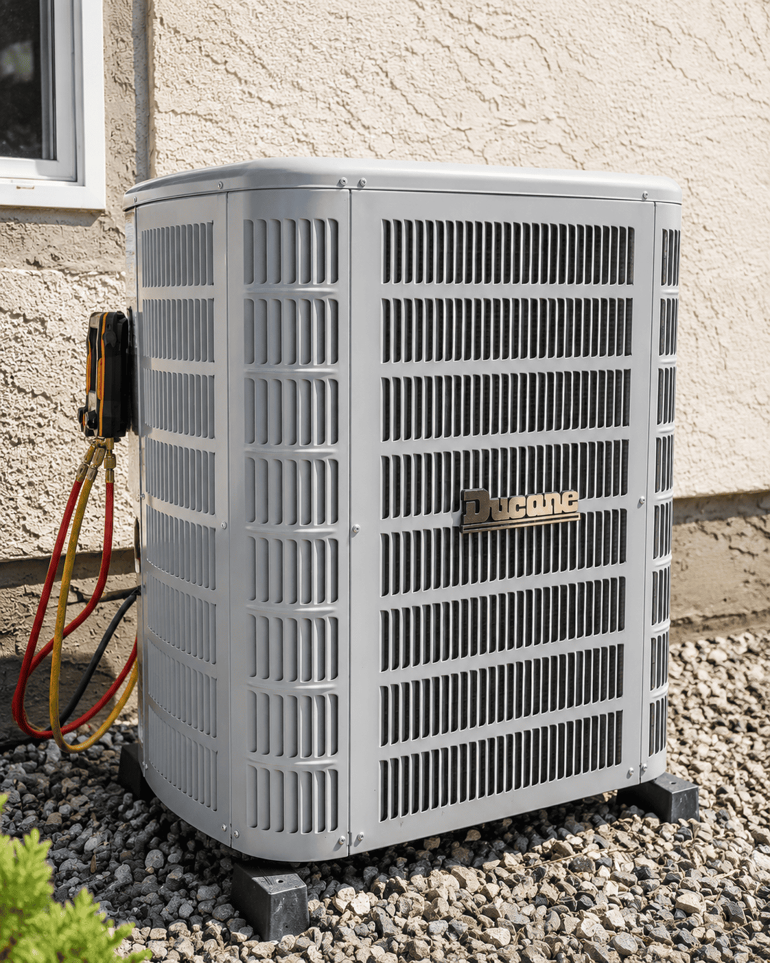 Ducane air conditioner repair Edmonton — Vese Heating and Cooling technician